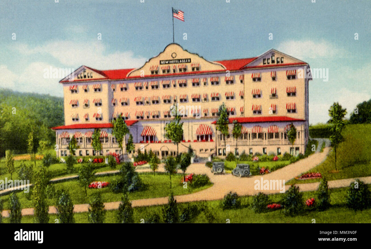 Nuevo Hotel Adler. Sharon Springs. 1920 Foto de stock