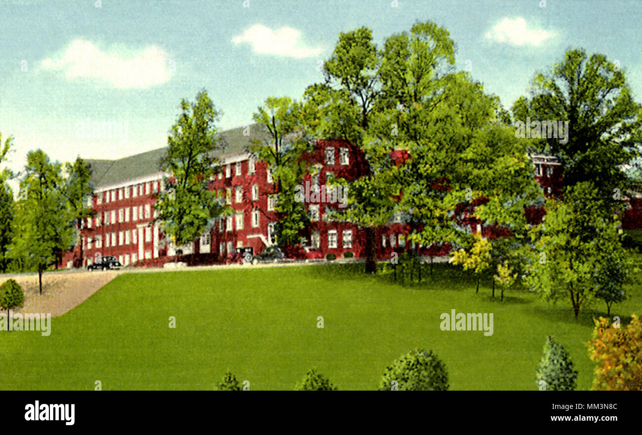 Mars Hill College dormitorio. Mars Hill. 1940 Foto de stock