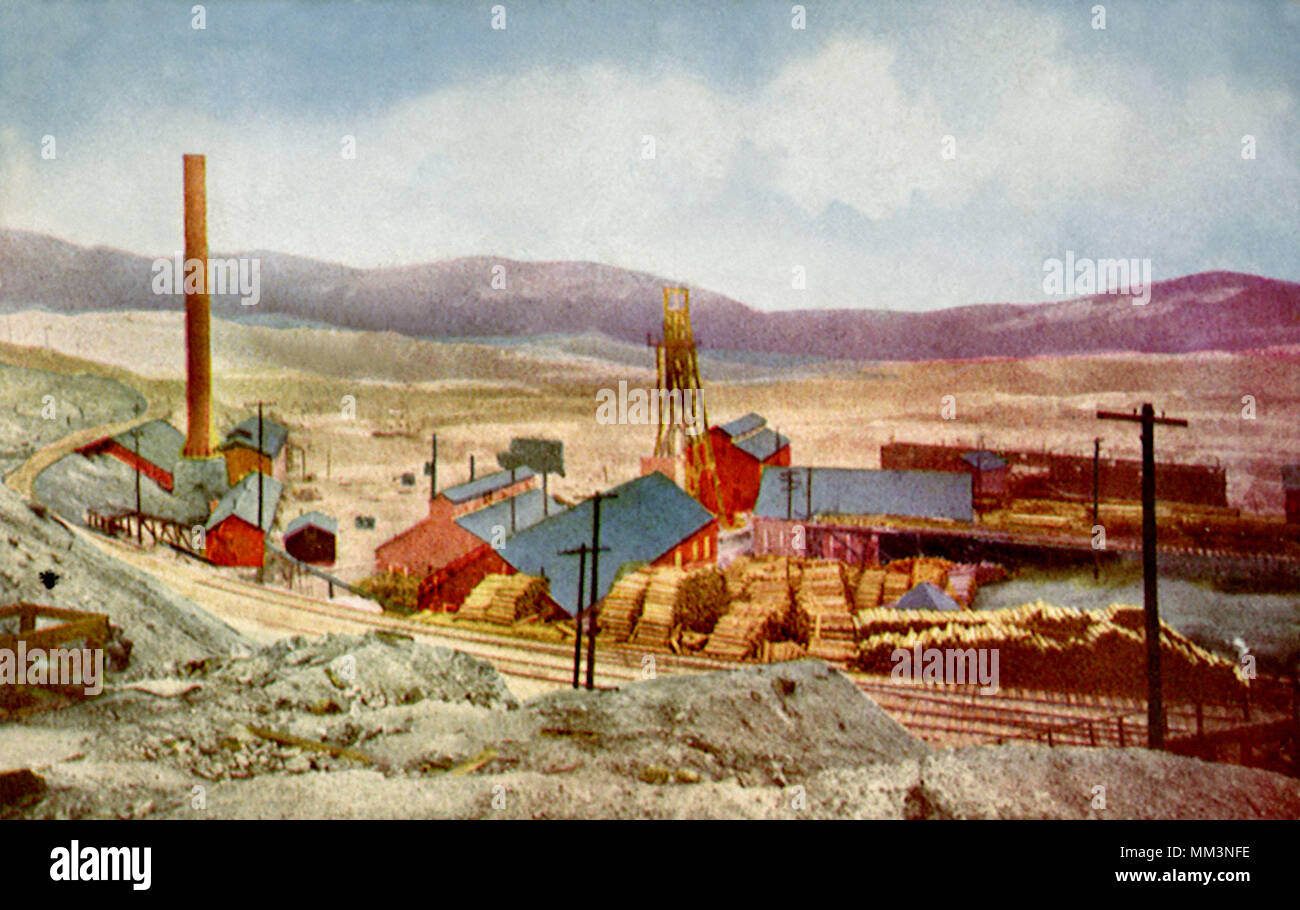 Minas de San Lorenzo. Butte. 1913 Foto de stock