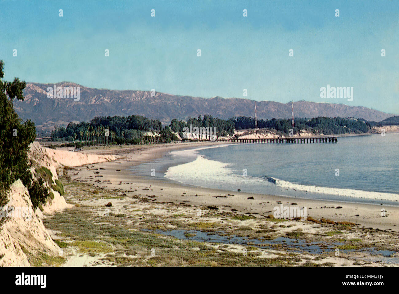 Goleta Beach. Goleta. 1975 Foto de stock