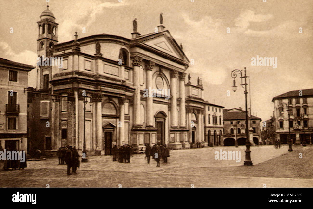 Iglesia de San Giovanni. Bassano. 1910 Foto de stock