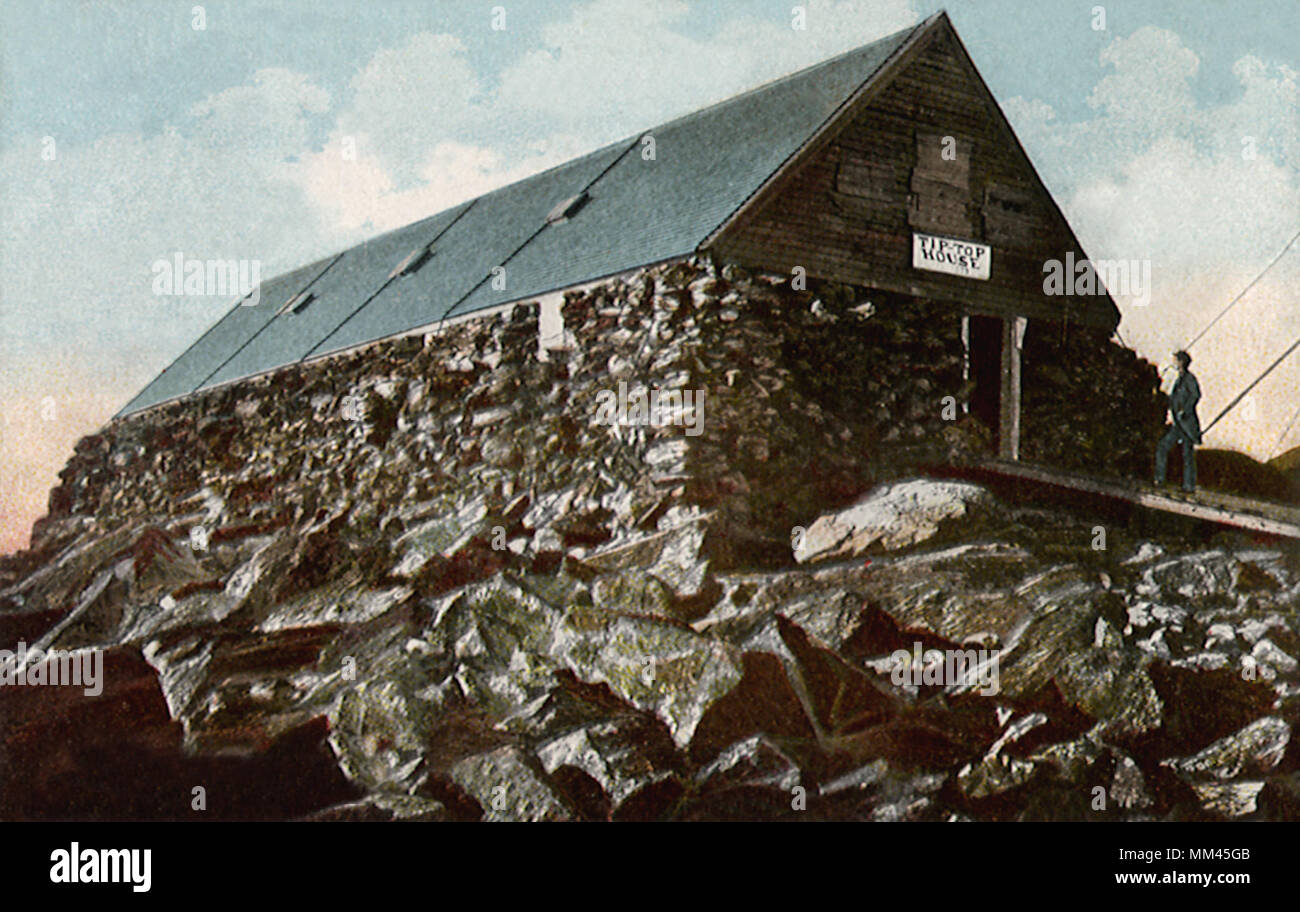 Tip Top House. Mount Washington. 1910 Foto de stock