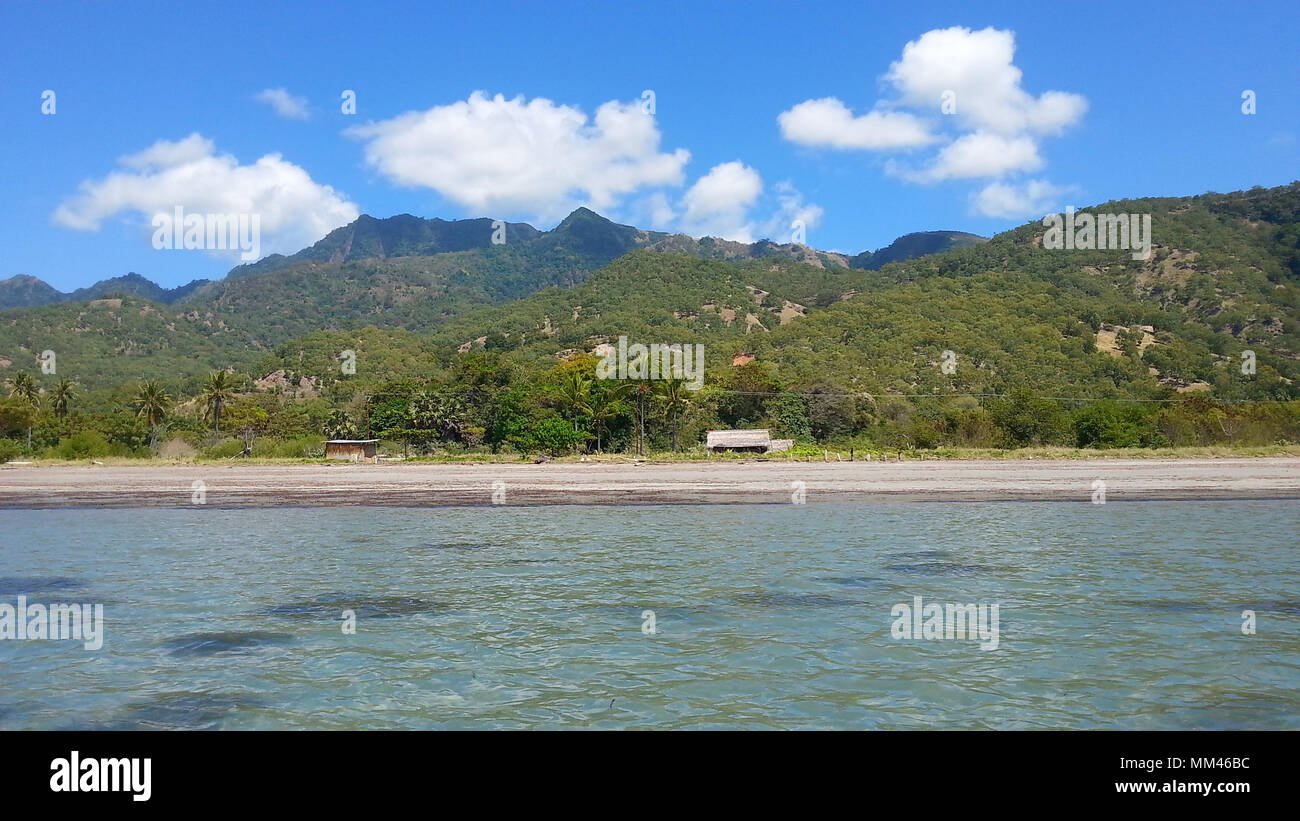 Playas tropicales en la isla de Atauro, Timor Oriental Foto de stock