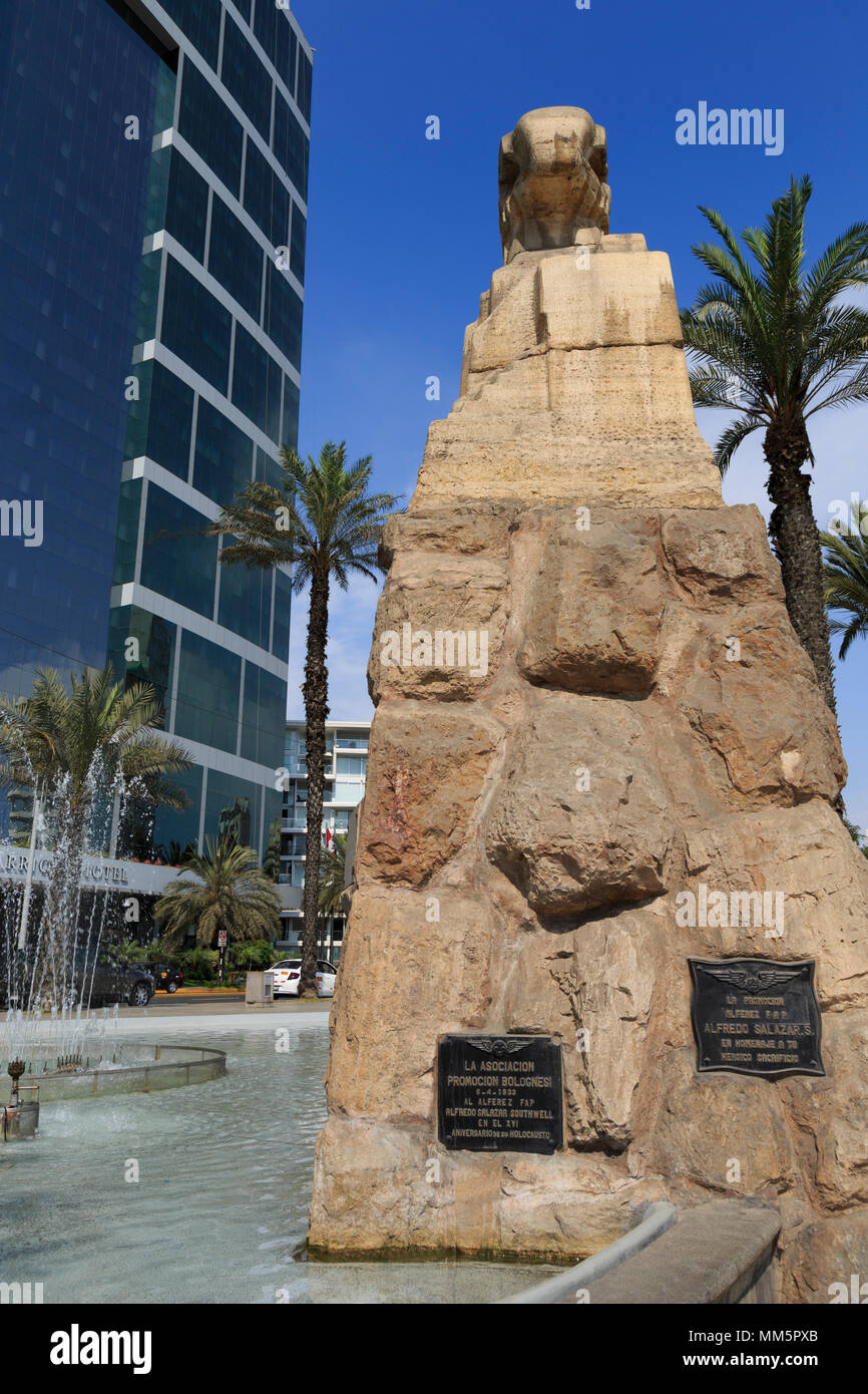 Alfredo Salazar Monumento, distrito de Miraflores, Lima, Perú