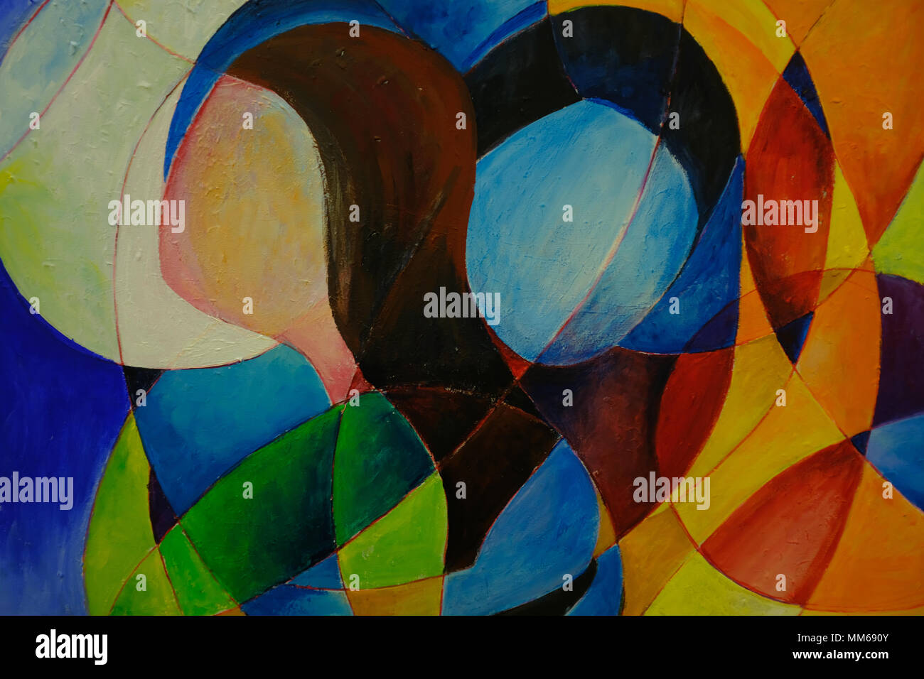Obras de arte abstracto- pintura en tela, acrílico Fotografía de stock -  Alamy