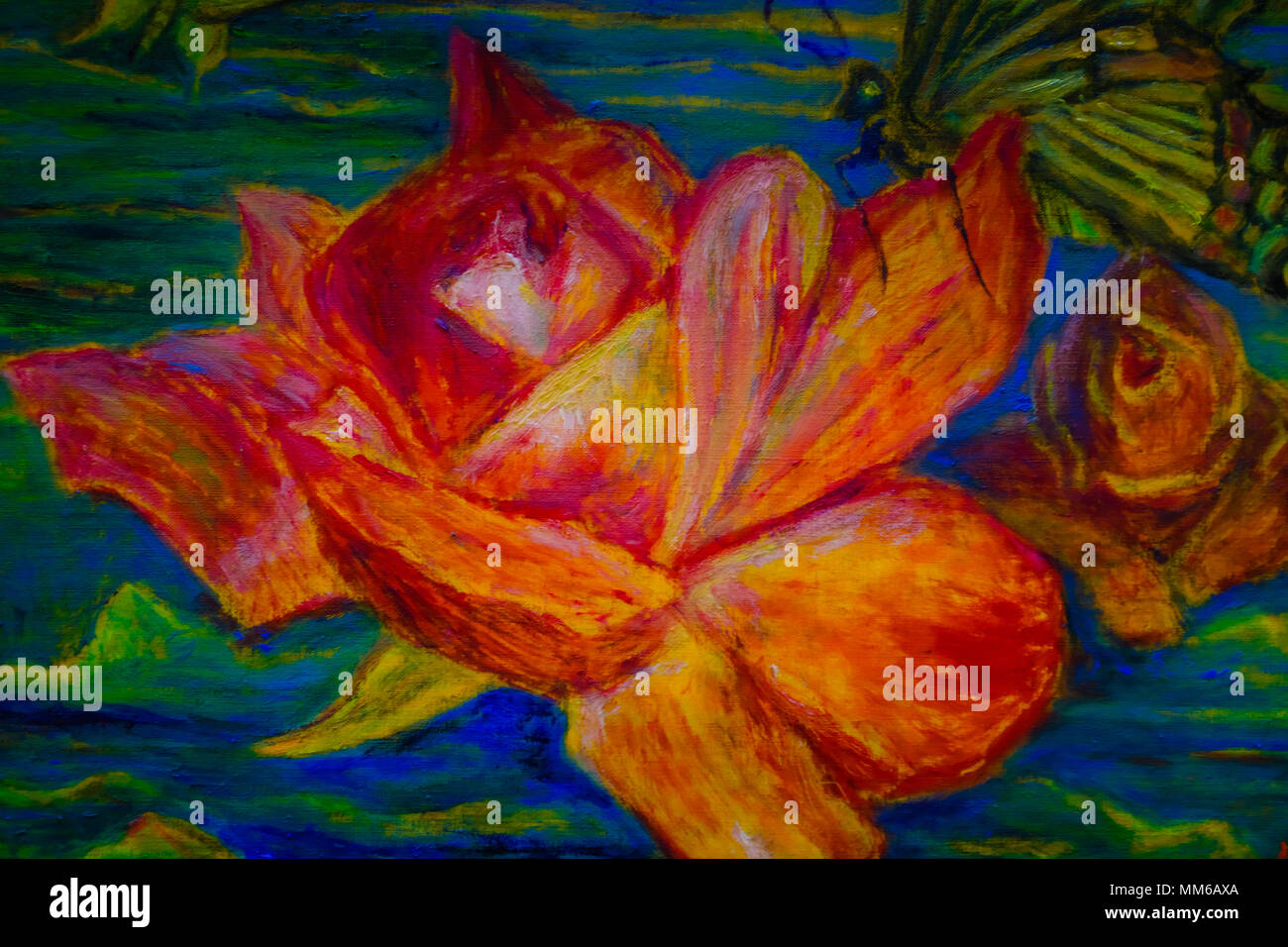 Obras de arte abstracto- Acrílico creativo lienzos Fotografía de stock -  Alamy