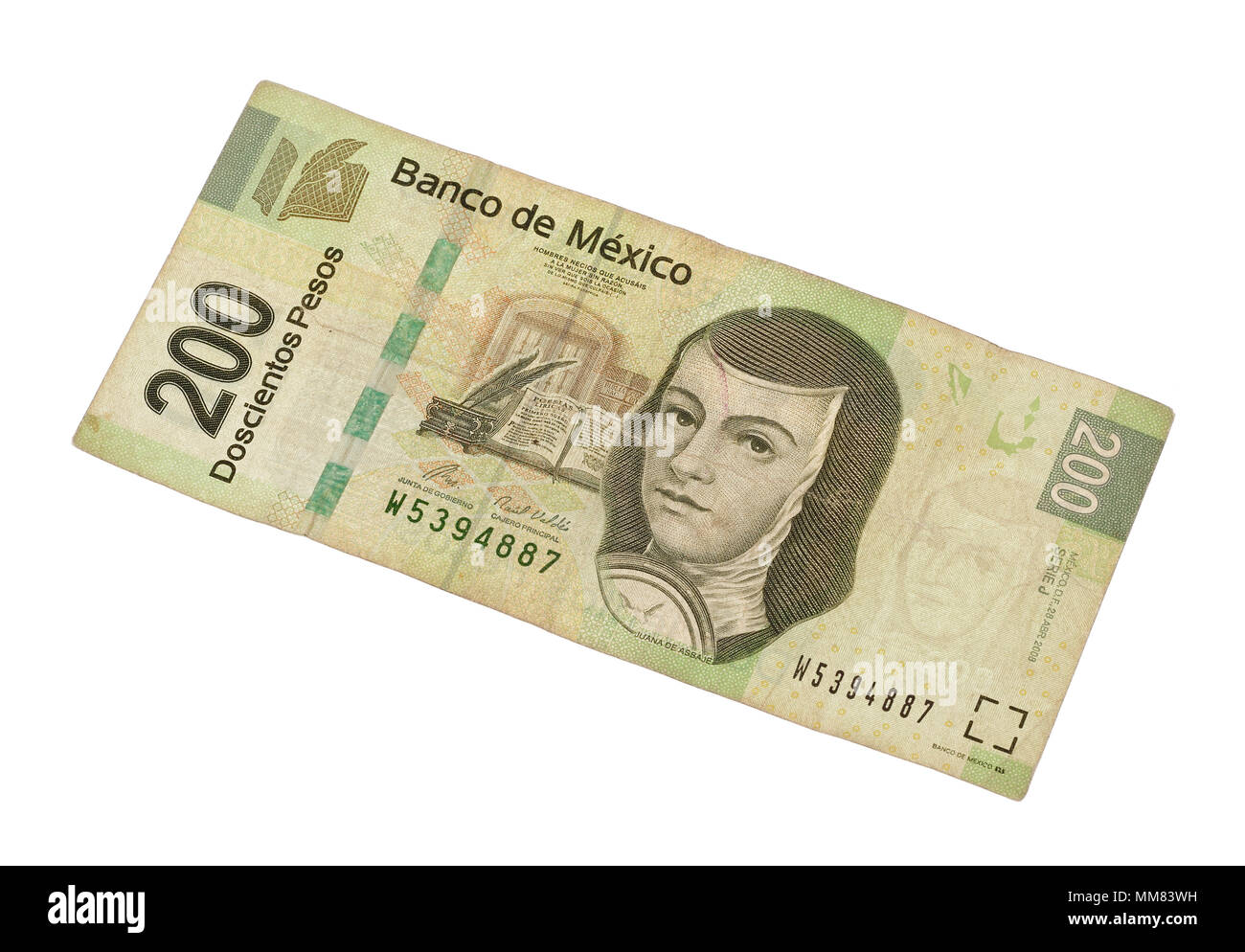 Billete 200 pesos mexico fotografías e imágenes de alta resolución - Alamy
