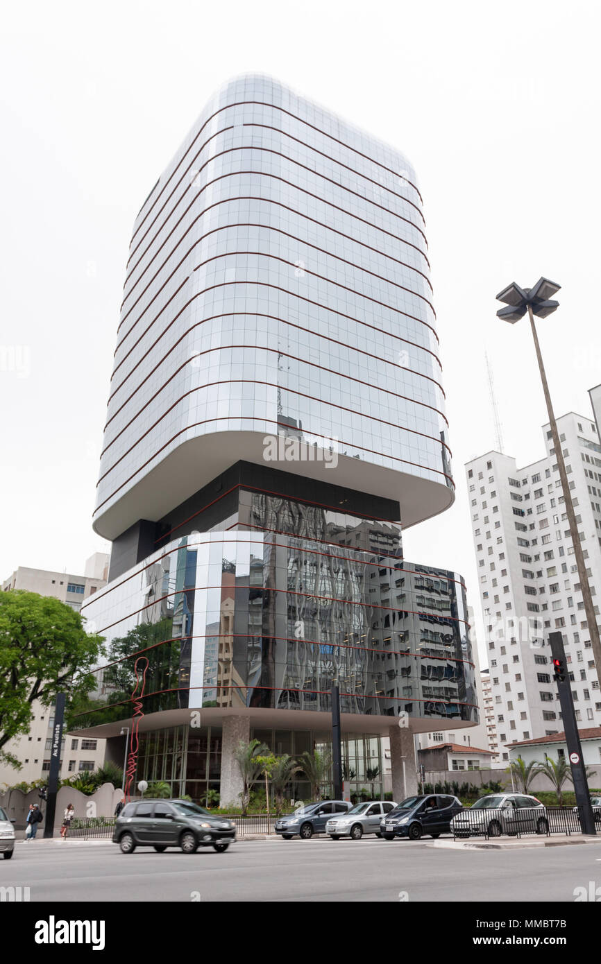Santa Catarina condominio edificio comercial (edificio comercial condominios), Av. Paulista, Bela Vista, Sao Paulo, Brasil. Foto de stock