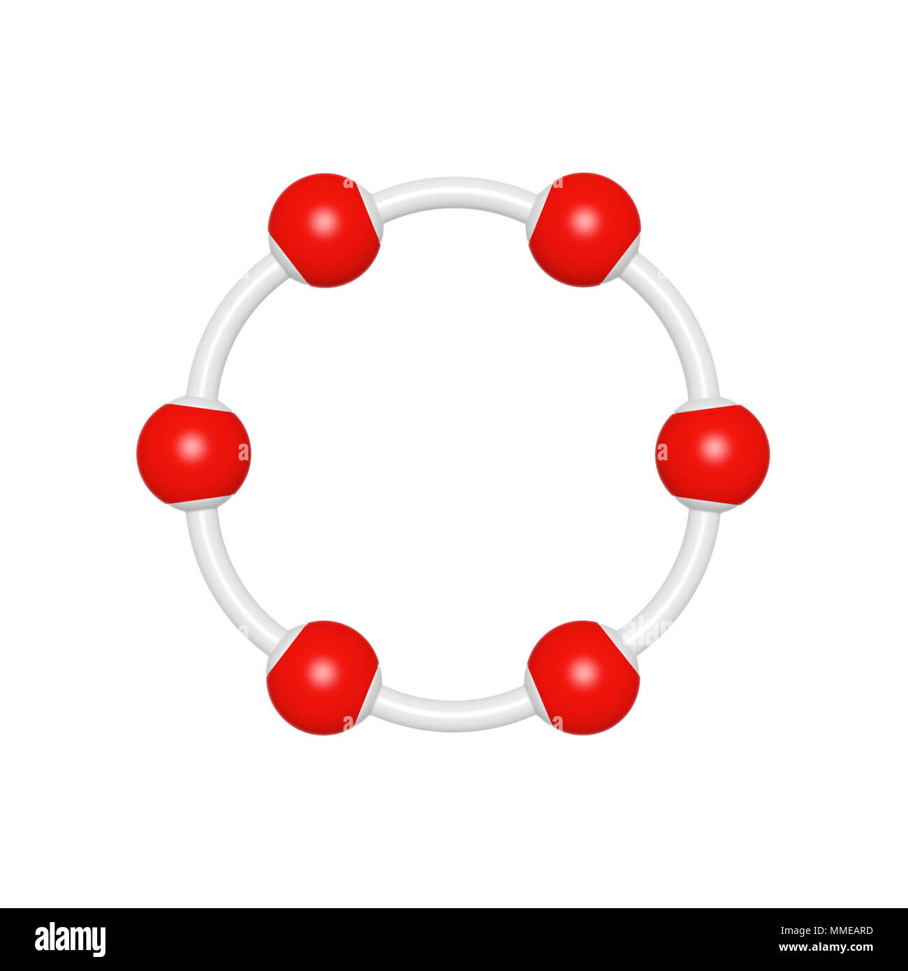 Smplified modelo de molécula de benceno, objeto 3D prestados para la  educación escolar y la tipografía, pueden ser utilizados como parte de las  moléculas de la fuente Fotografía de stock - Alamy