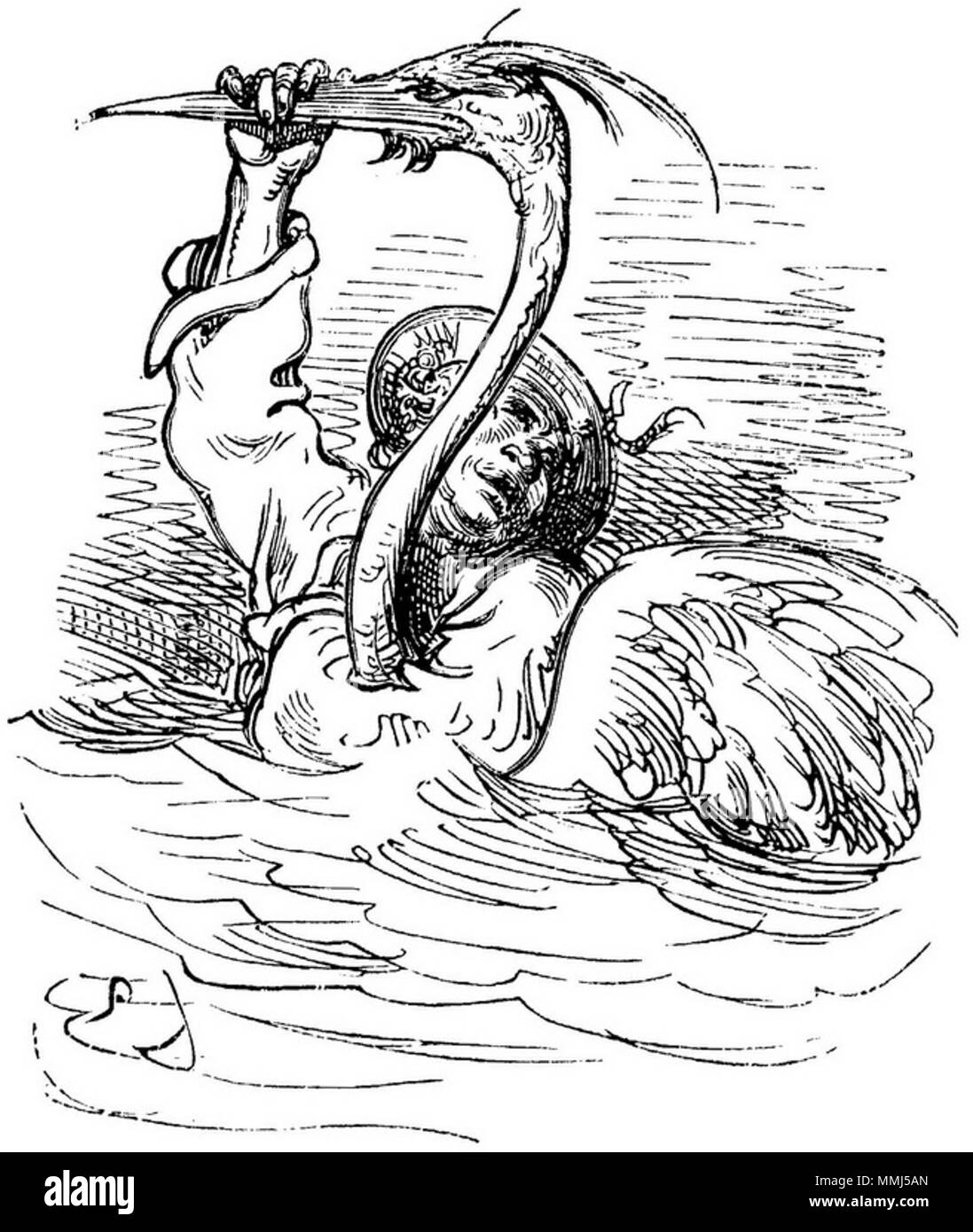 Gustave Doré, el barón von Münchhausen - 062 Foto de stock
