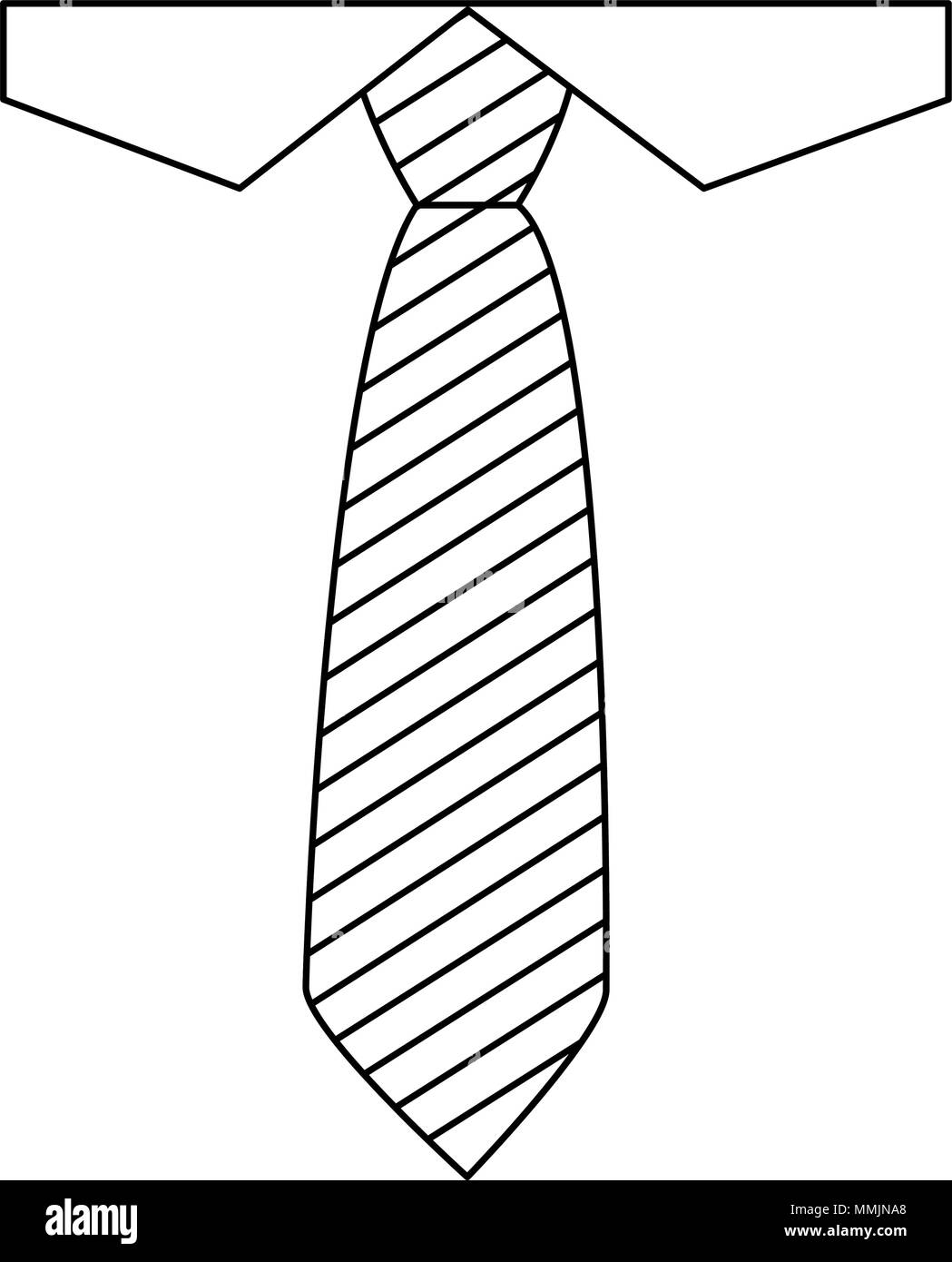 Camisa y corbata el día del padre icono elegante diseño ilustración  vectorial Imagen Vector de stock - Alamy