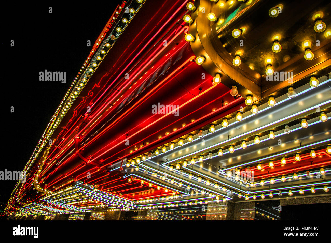 Luces de Fremont Casino en el centro de Las Vegas, Nevada en Fremont Street  Fotografía de stock - Alamy