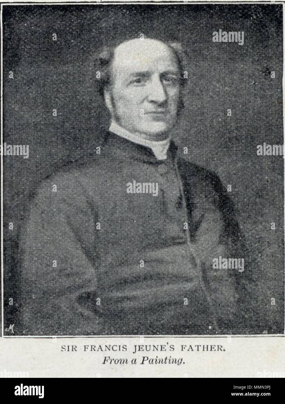 . Inglés: Francisco Jeune (1806-1868) . 1894. 85 BishopFrancisJeune retrato contemporáneo Foto de stock