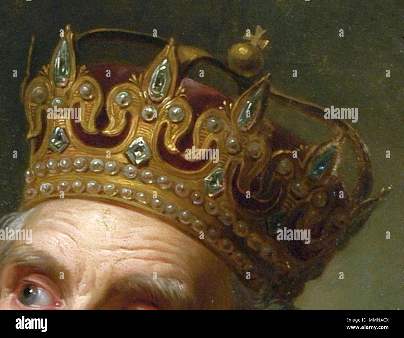 Homagial Crown (Joyas de la corona polaca). Siglo 15. Homagial Crown (Joyas  de la corona polaca Fotografía de stock - Alamy