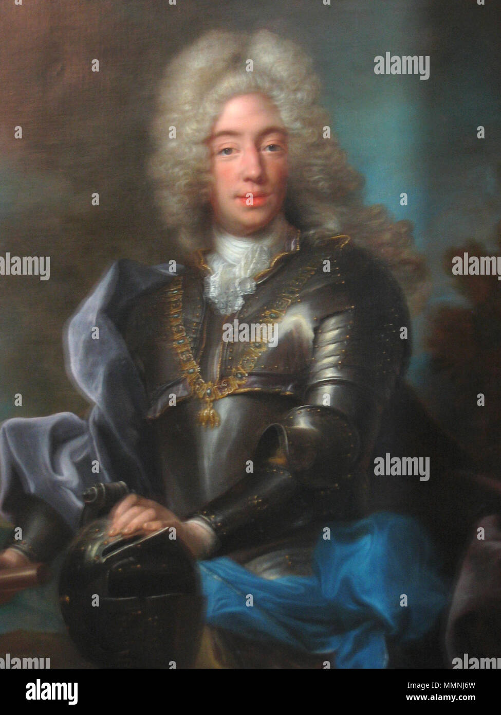 . Retrato de Maximiliano II Emanuel elector de Baviera Maximiliano II Emanuel Foto de stock
