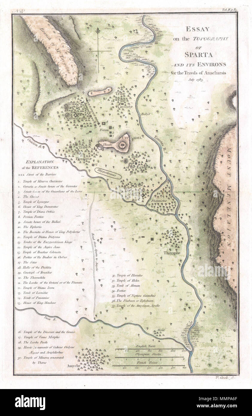 Mapa De Bocage De La Ciudad De Atenas En La Antigua Fotos e Imágenes de