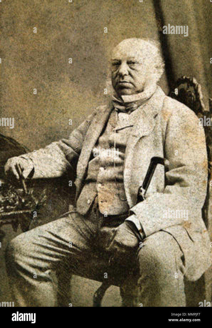 . Inglés: Sir Anthony de Rothschild, primer Baronet (1810-1876) . circa 1875. Anthony Nathan de Rothschild Foto de stock