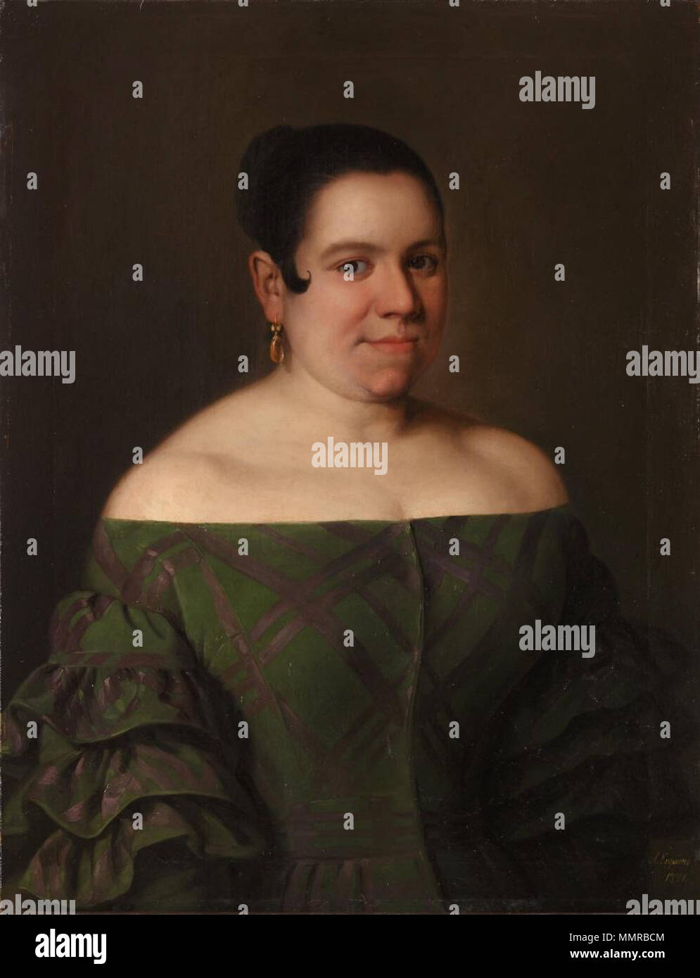 Español: Retrato de la actriz teatral española Bárbara Lamadrid  (1812-1893). Bárbara Lamadrid. 1837. Bárbara Lamadrid Fotografía de stock -  Alamy