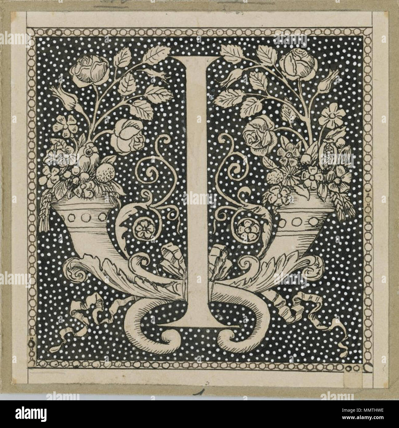Letra mayúscula I. Entre 1886 y 1894. Brooklyn Museum - Letra I - James Tissot Foto de stock