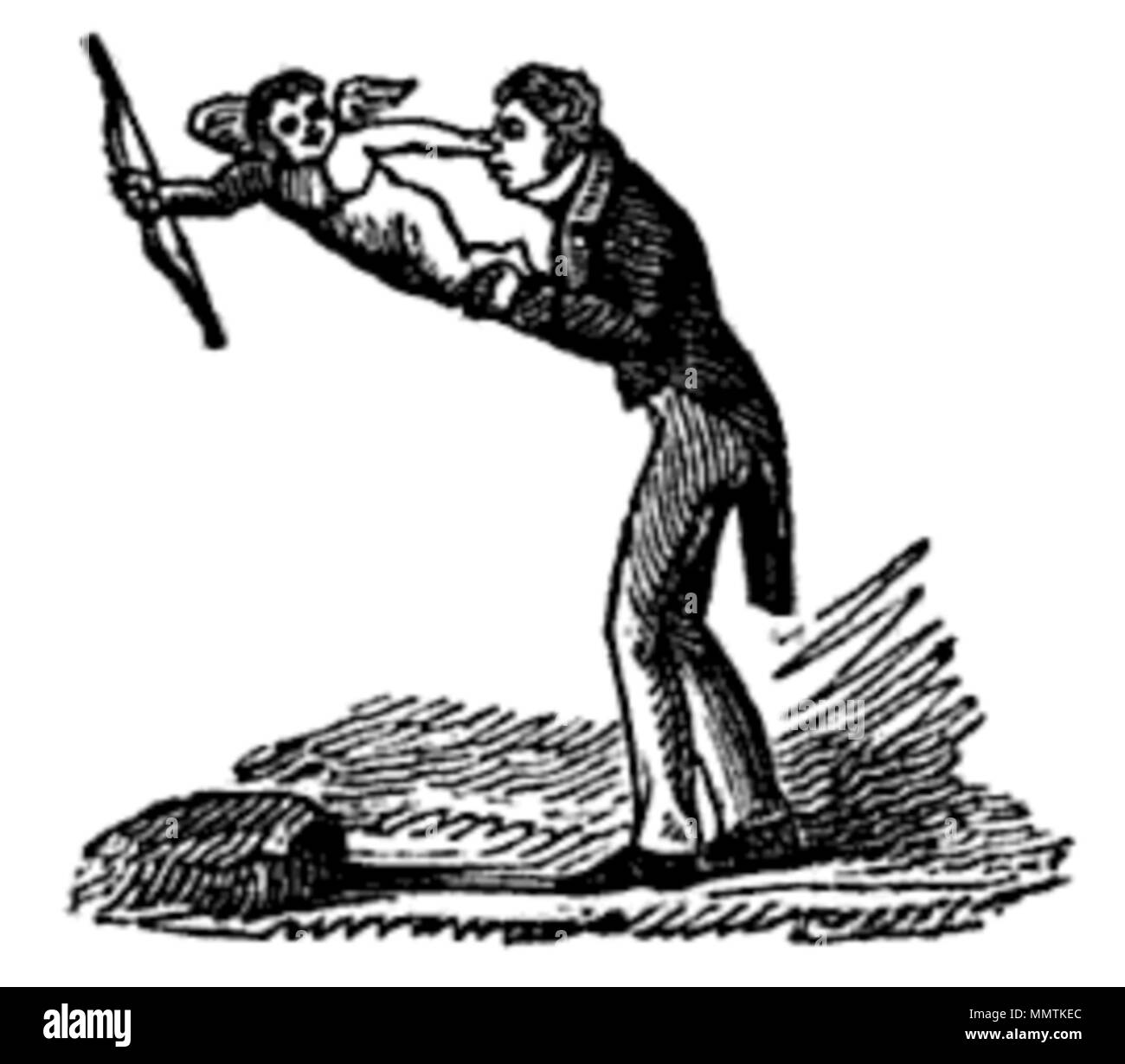 . Ilustración por D.C. Johnston de: American Comic anual (Boston: Richardson, Señor y Holbrook, 1831). 1831 AmericanComicAnnual byDCJohnston Foto de stock