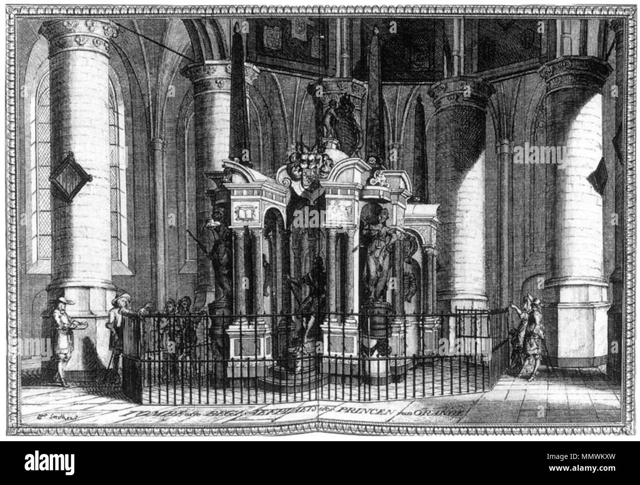 Inglés La tumba de Guillermo el silencio en la iglesia Nieuwe Kerk