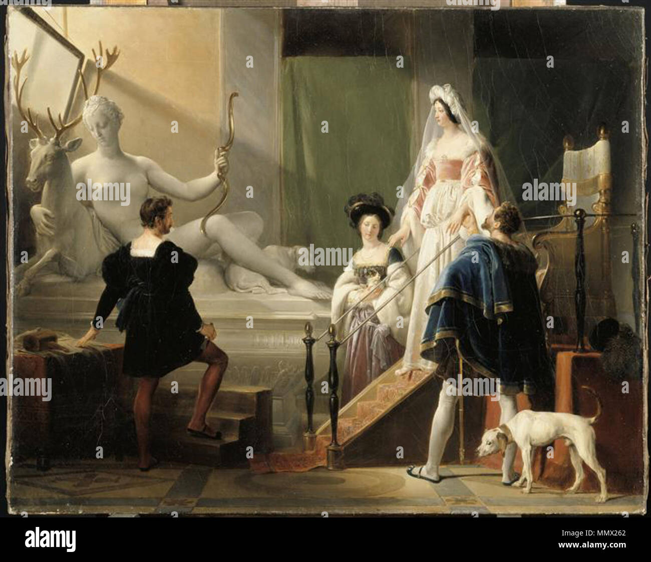 . Diane de Poitiers dans l'atelier de Jean Goujon . Una pintura del siglo XIX del Museo del Louvre. Fragonard Alexandre-Évariste (1780-1850) Nombres alternativos Alexandre Evariste Fragonard; Alexandre-Evariste Fragonard; a. e. fragonard; Alexandre fragonard evariste; AI. Evariste Fragonard fils Descripción el pintor y escultor francés Fecha de nacimiento/muerte el 26 de octubre de 1780 10 de noviembre de 1850 Lugar de nacimiento/muerte Grasse ubicación de trabajo de parís parís : control de autoridad Q704938:?76392785 ISNI VIAF:?0000 0000 6647 5157 ULAN:?500017406 LCCN:?n88671826 WGA:?Fragonard, Alexandre-Évariste WorldCa Foto de stock