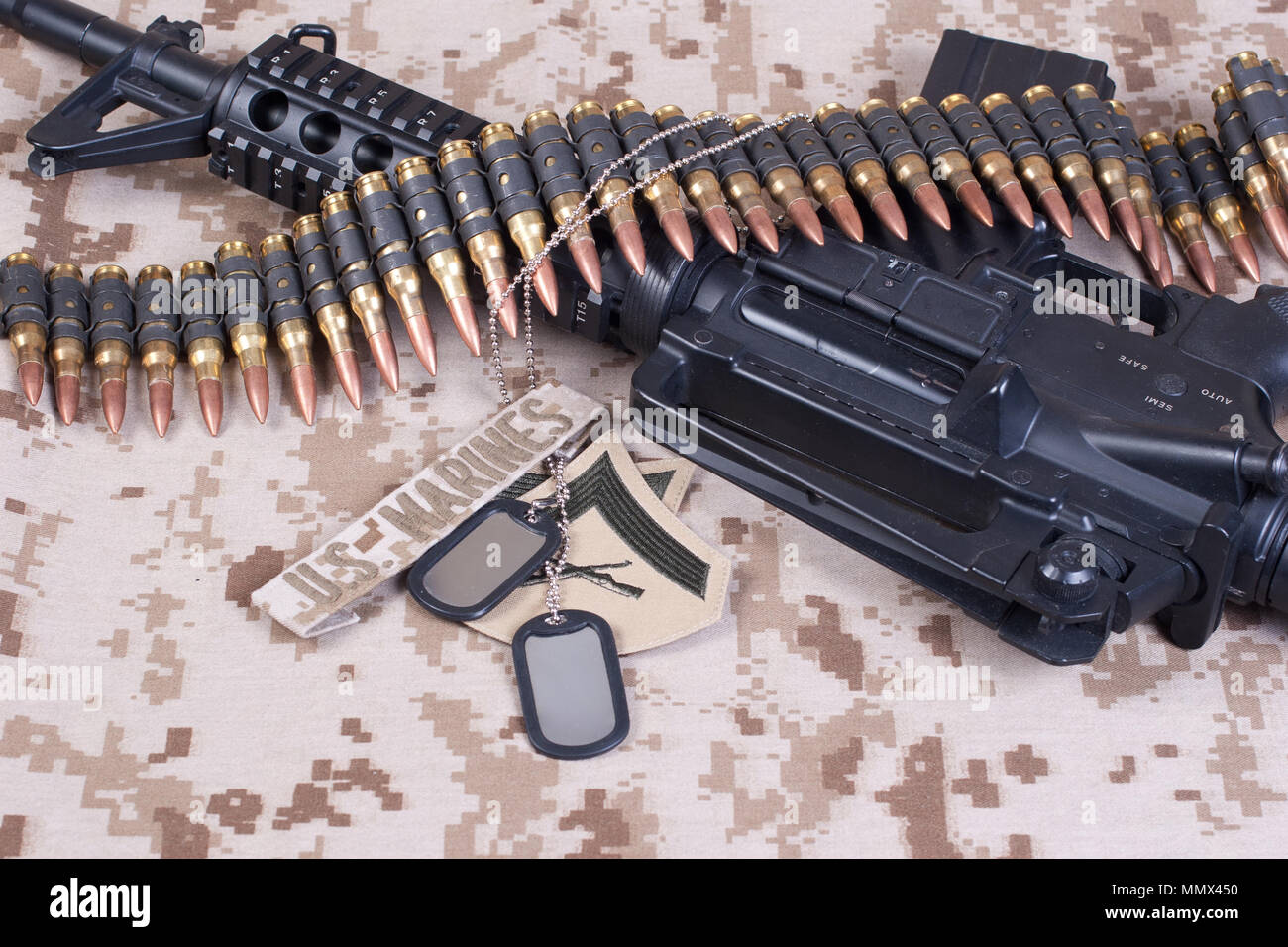 El concepto de fondo de los Marines estadounidenses Foto de stock