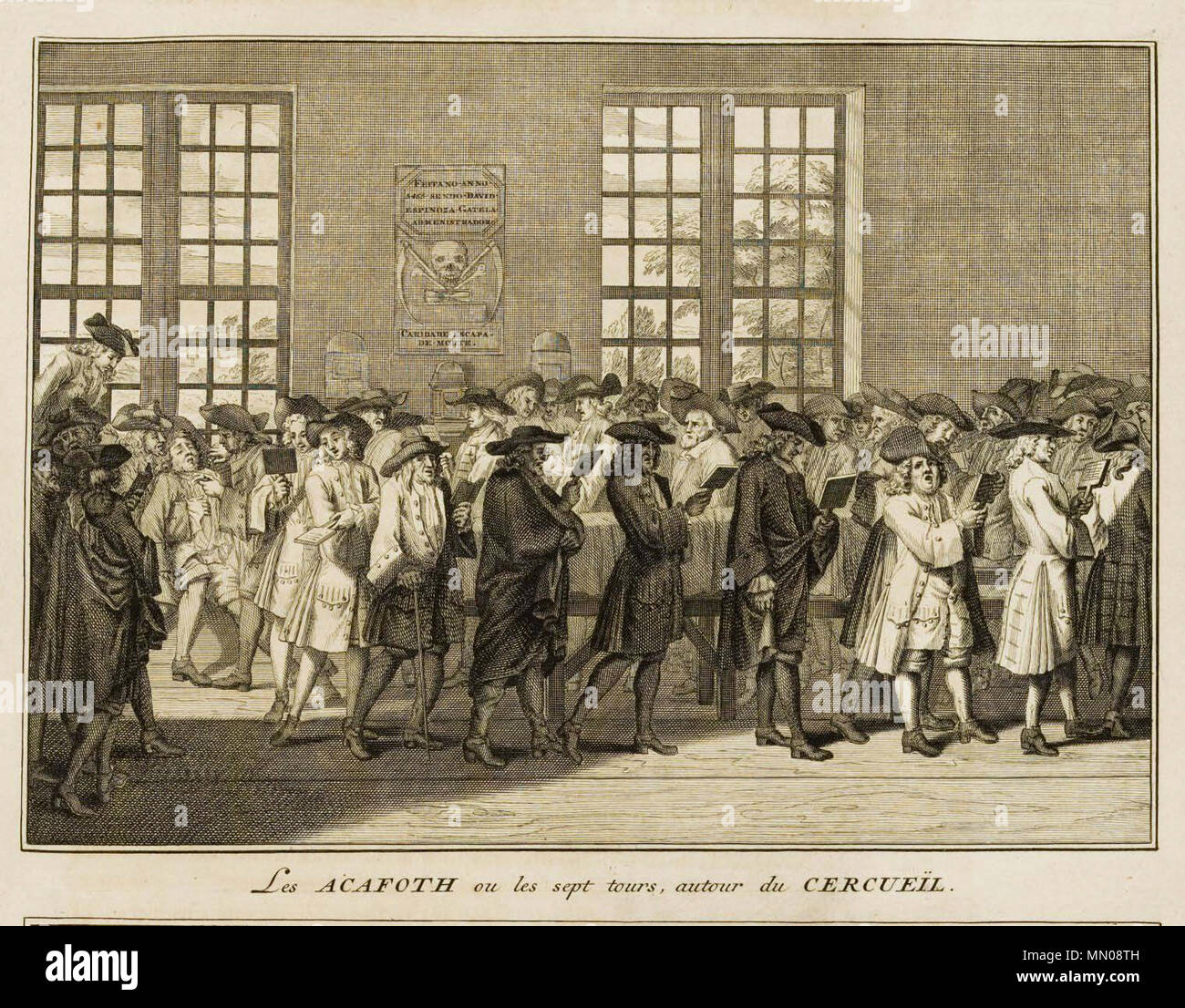 . Inglés Acafoth, o siete circuitos alrededor del ataúd. Funeral entre