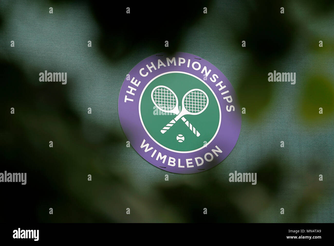 Londres, 3 de julio, 2017 - Wimbledon: Firmar en el All England Club en la jornada inaugural de Wimbledon Foto de stock
