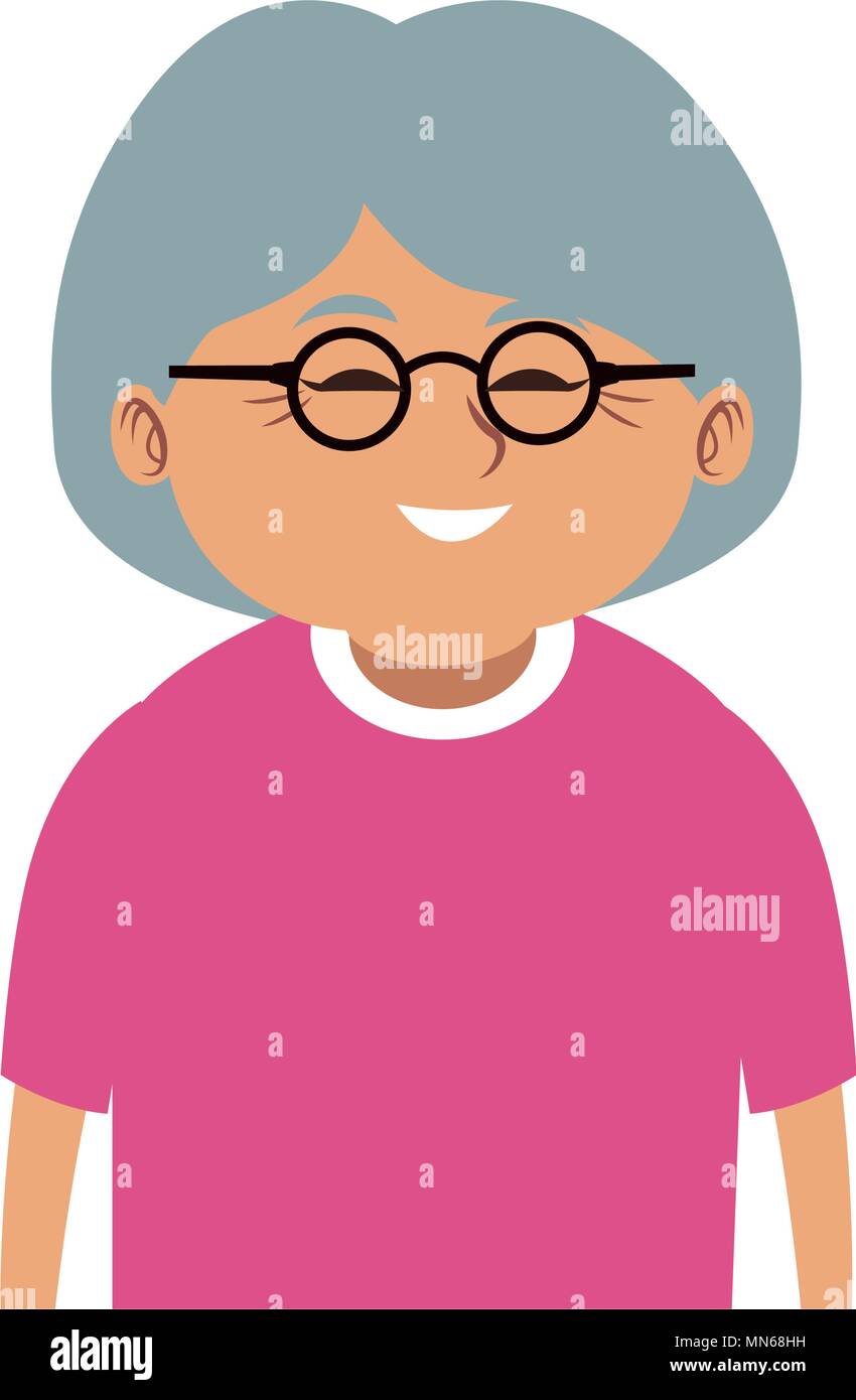 Cute Dibujos Animados Abuela Imagen Vector De Stock Alamy