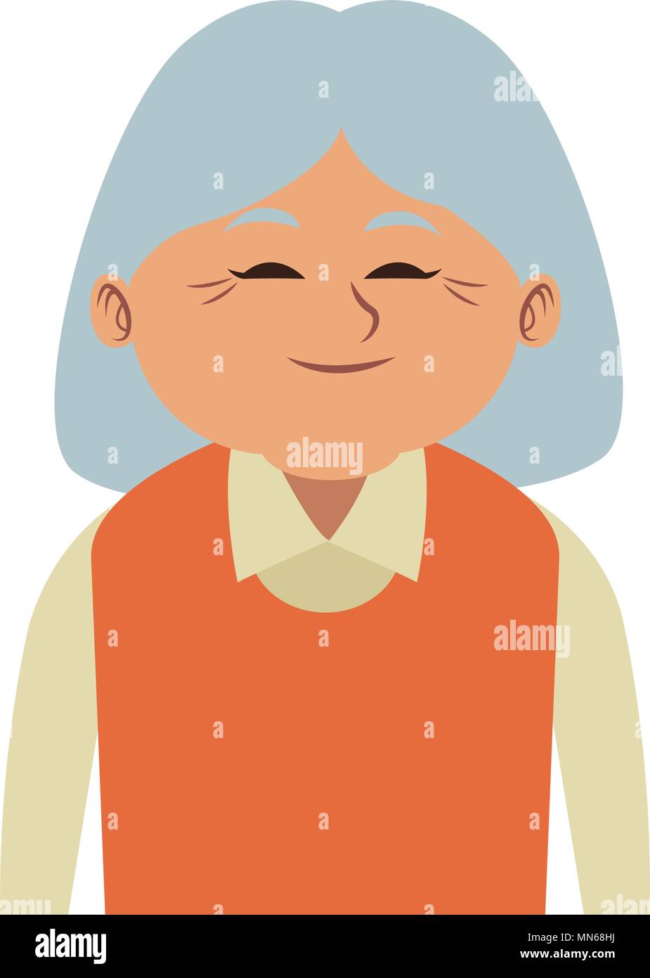 Cute Dibujos Animados Abuela Imagen Vector De Stock Alamy