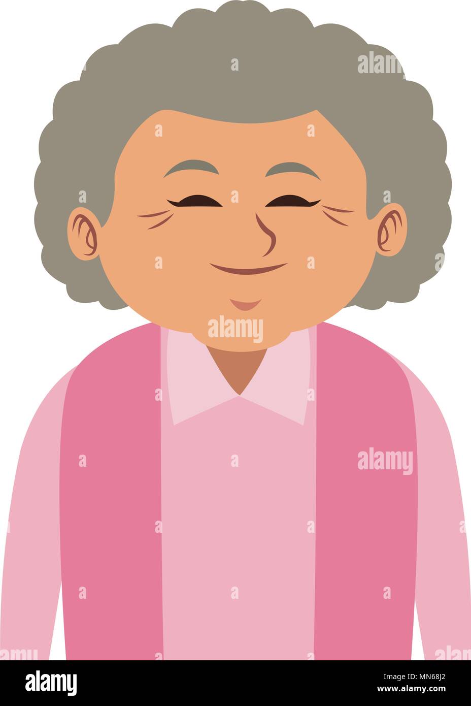 Cute Dibujos Animados Abuela Imagen Vector De Stock Alamy