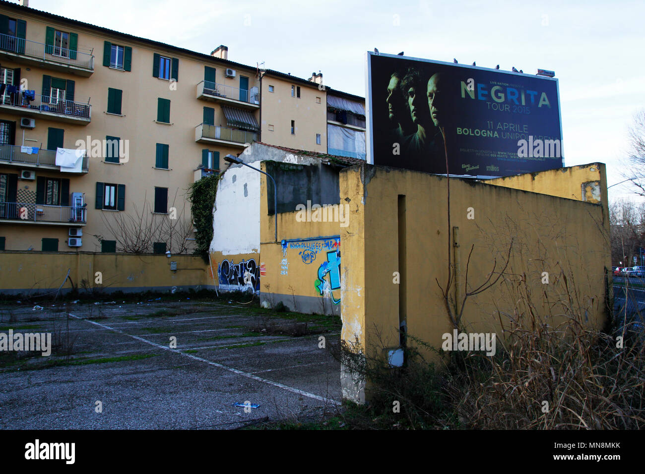 Escenas Urbanas, capturados en los suburbios de la ciudad de Bologna, Italia Foto de stock