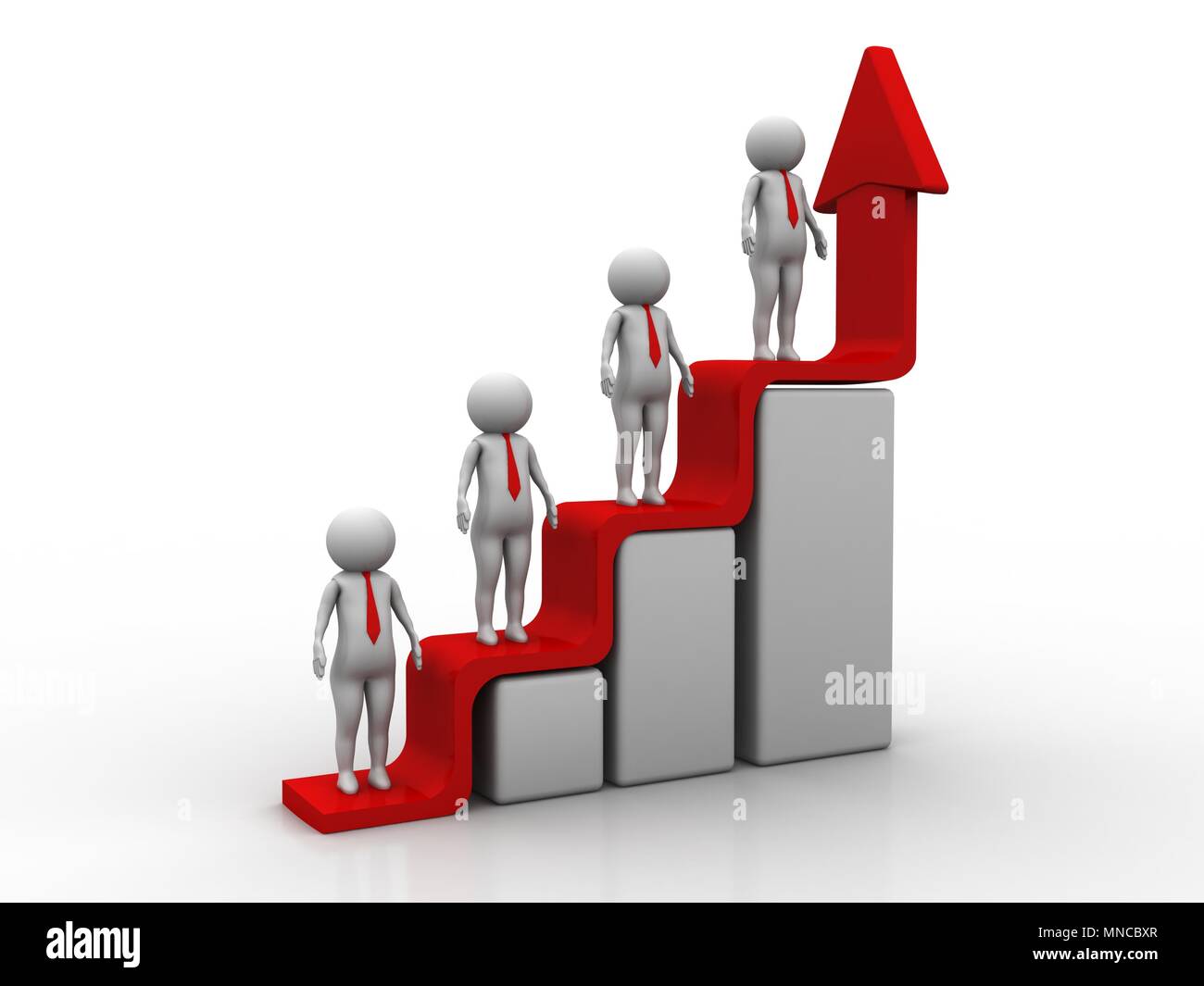 Crecimiento profesional, desarrollo de Carrera, carrera en el diseño de  información relacionada al crecimiento profesional. Ilustración 3d  Fotografía de stock - Alamy