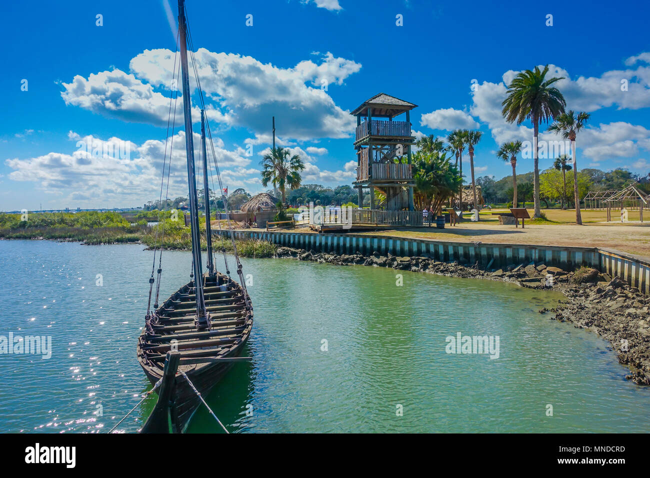 Ponce de León la fuente de la juventud en el histórico parque