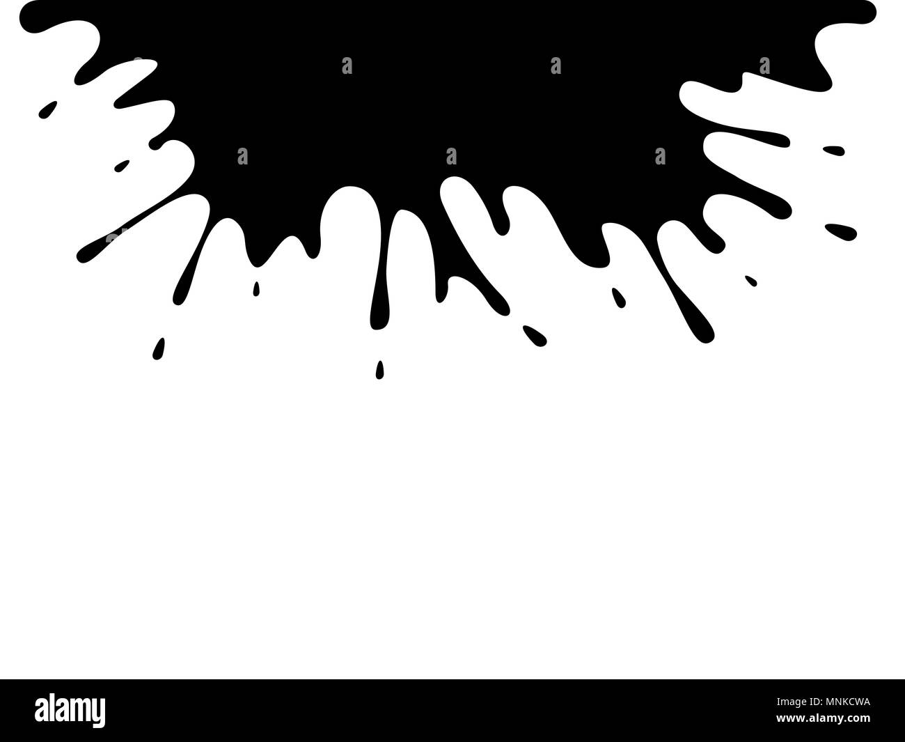 Blob Negro Sobre Blanco Propagación De Tinción Splash Patrón Sin Fisuras Vector Wallpaper 9176