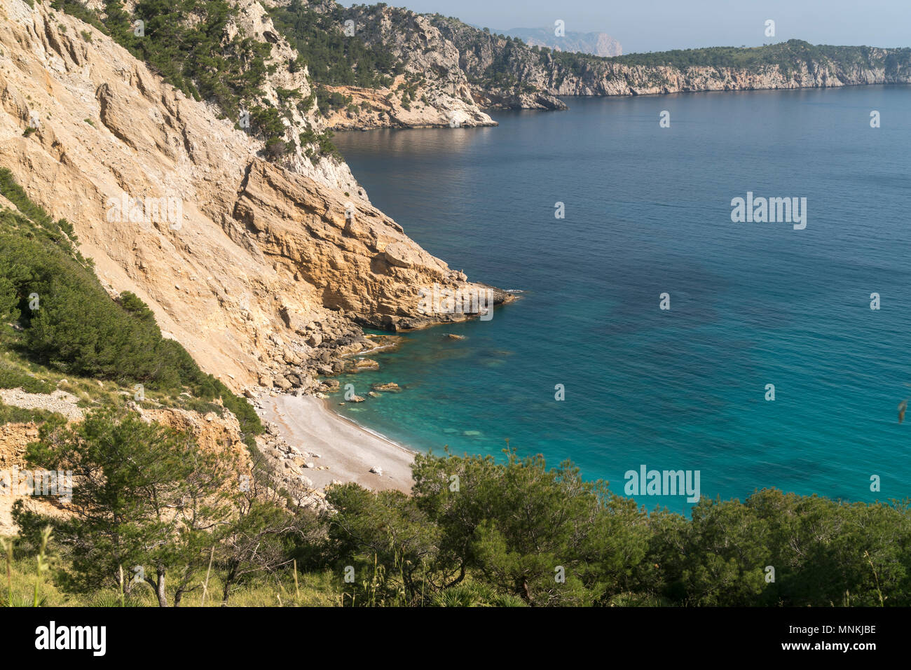 Victoria Halbinsel, Mallorca, Balearen, Spanien | Victoria península, Mallorca, Islas Baleares, España Foto de stock