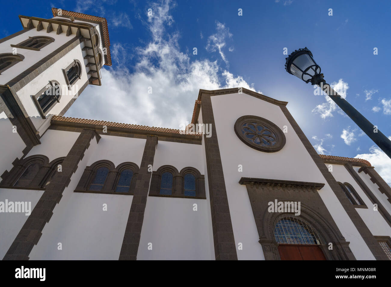 Iglesia de Nuestra Señora de la Candelaria, Moya, Gran Canaria, España Foto de stock