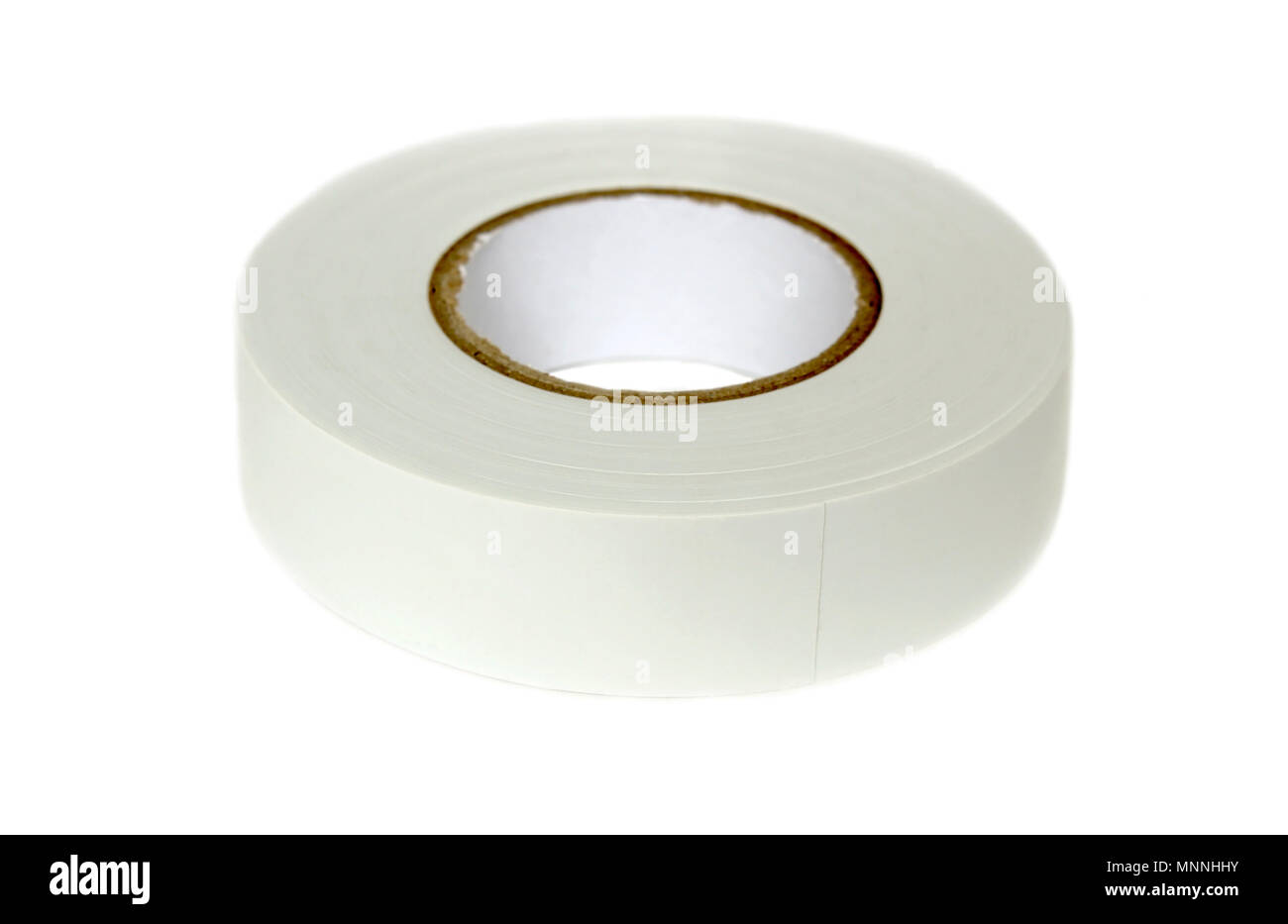 Hank de PVC blanco de cinta aislante para trabajos eléctricos en forma