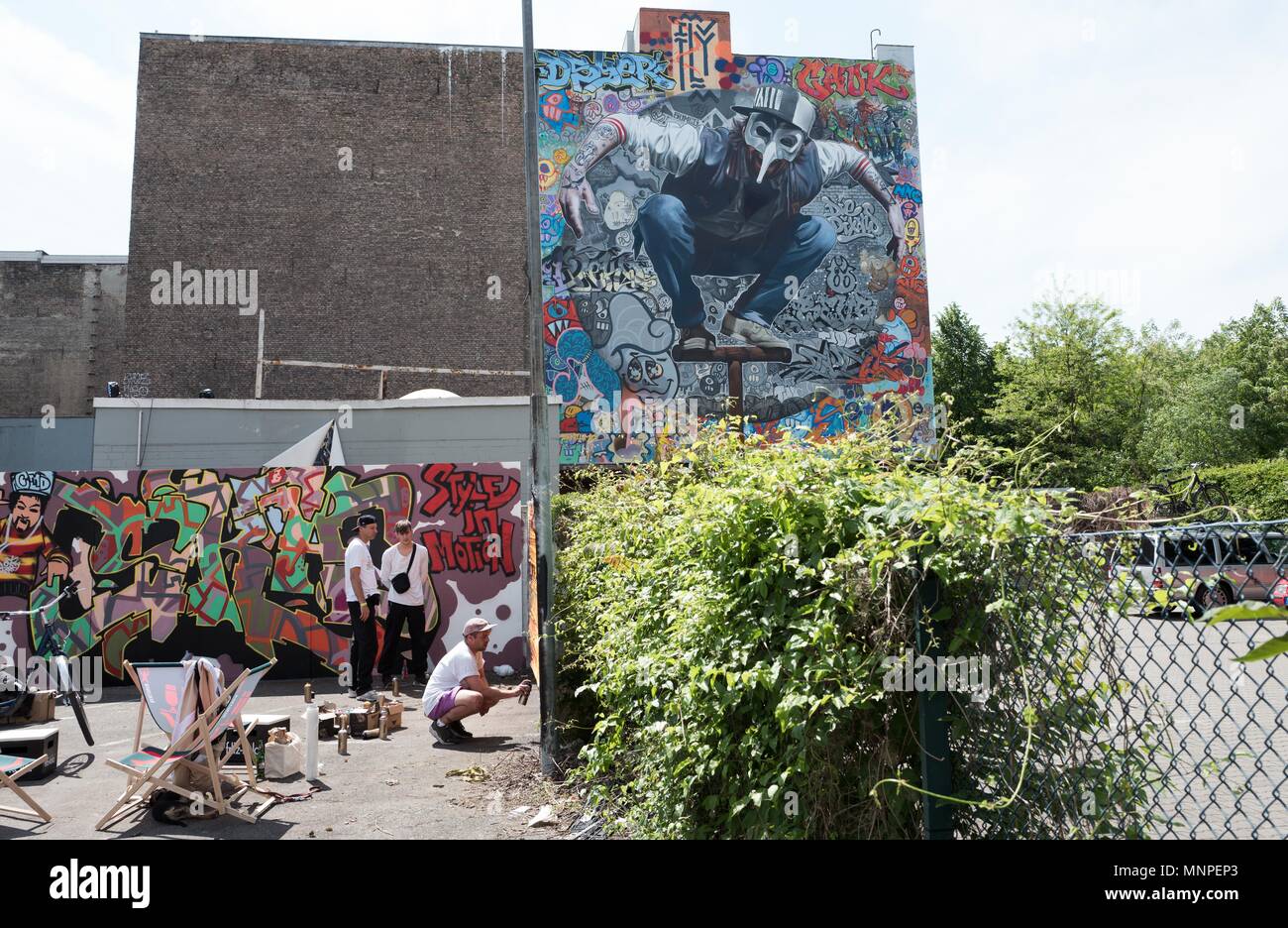 19 De Mayo De 2018 Alemania Berlin Un Mural Fue Creado Por