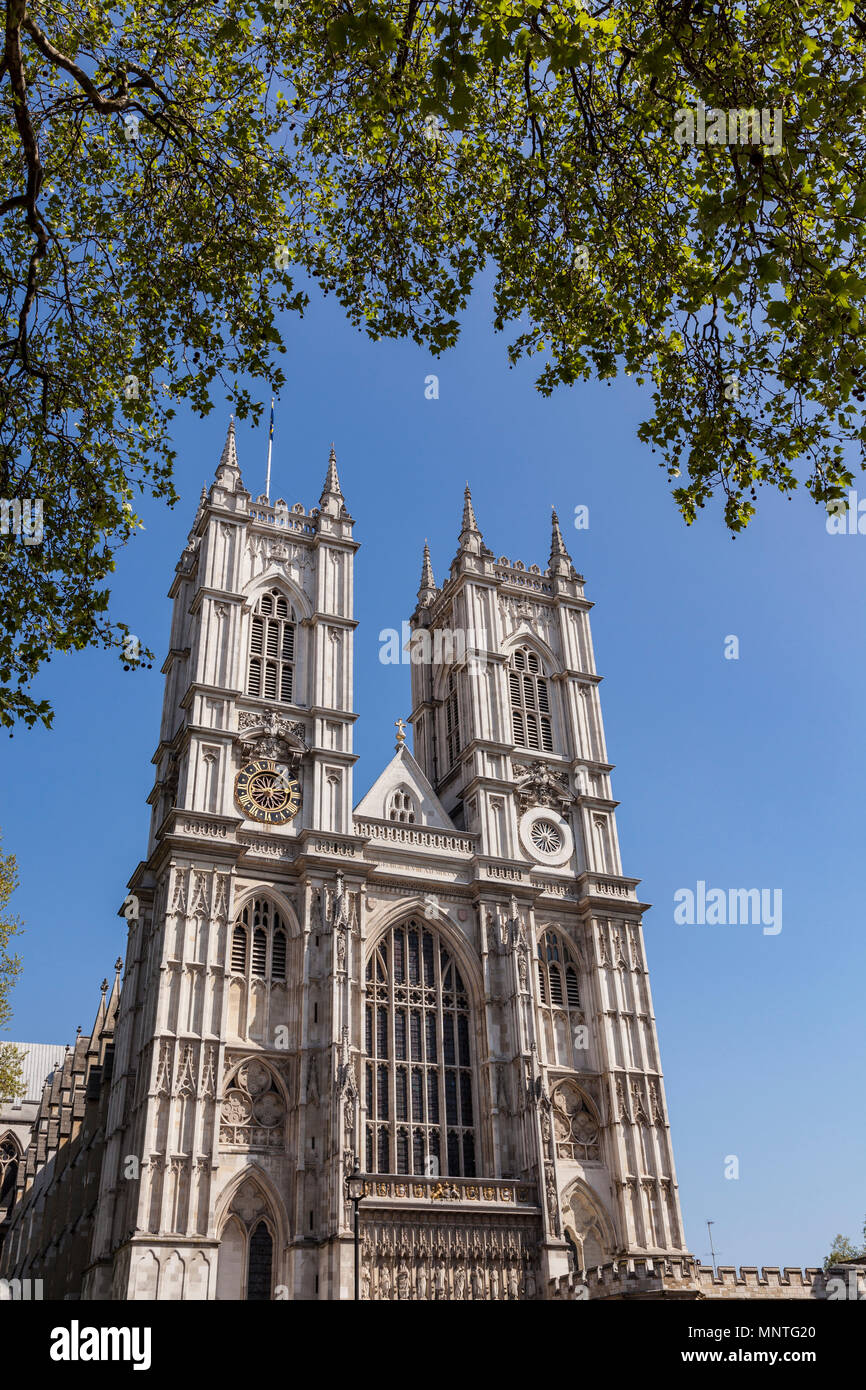 La Abadía de Westminster en Londres Foto de stock