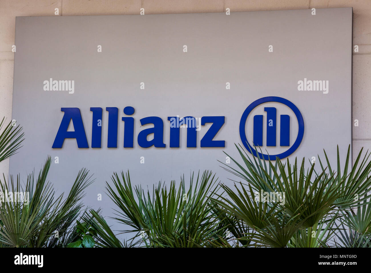Allianz Global Investors office en Bishopsgate, en la ciudad de Londres. Foto de stock