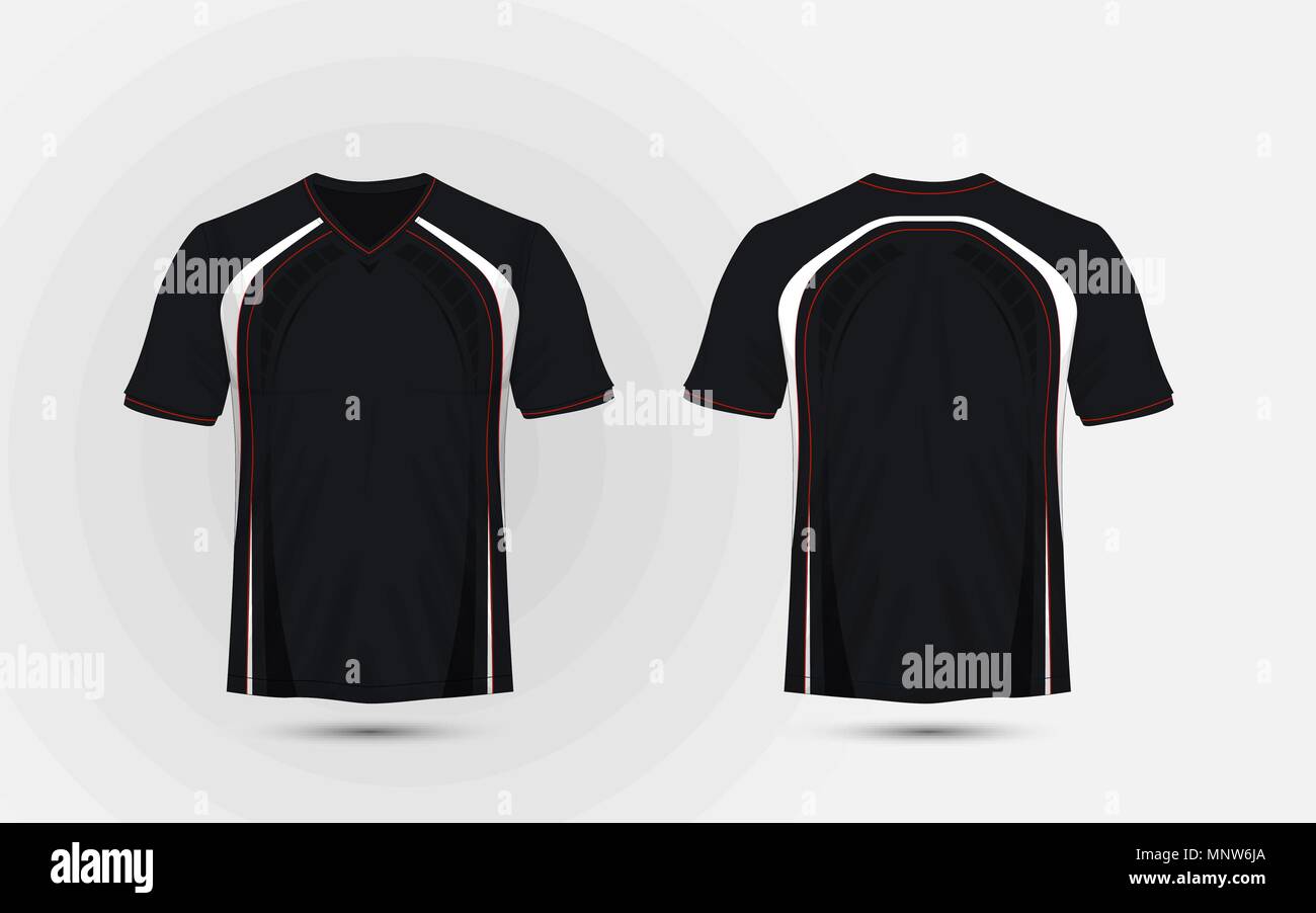 camisetas deportivas color negro