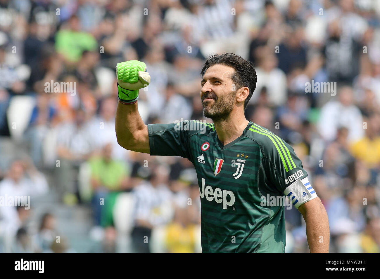 Gianluigi Buffon Juventus en su lat coinciden con camiseta juventus Torino  19-05-2018, el estadio de fútbol Allianz Calcio Serie A 2017/2018 Juventus  - Hellas Verona Foto Giuliano Marchisciano/OnePlusNine/Insidefoto  Fotografía de stock - Alamy