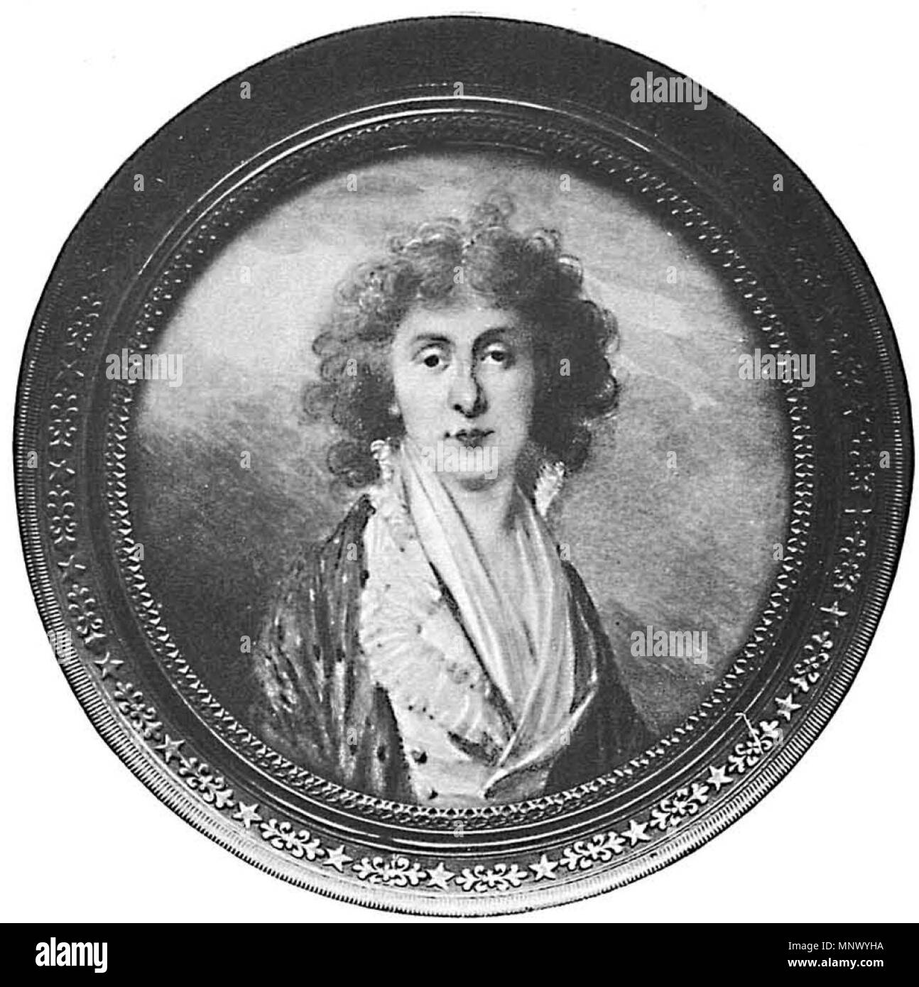 Retrato de Anna Potocka antes de 1818. 1079 RusPortraits v2-148 La Contesse Anna Alexandrowna Potocki Foto de stock