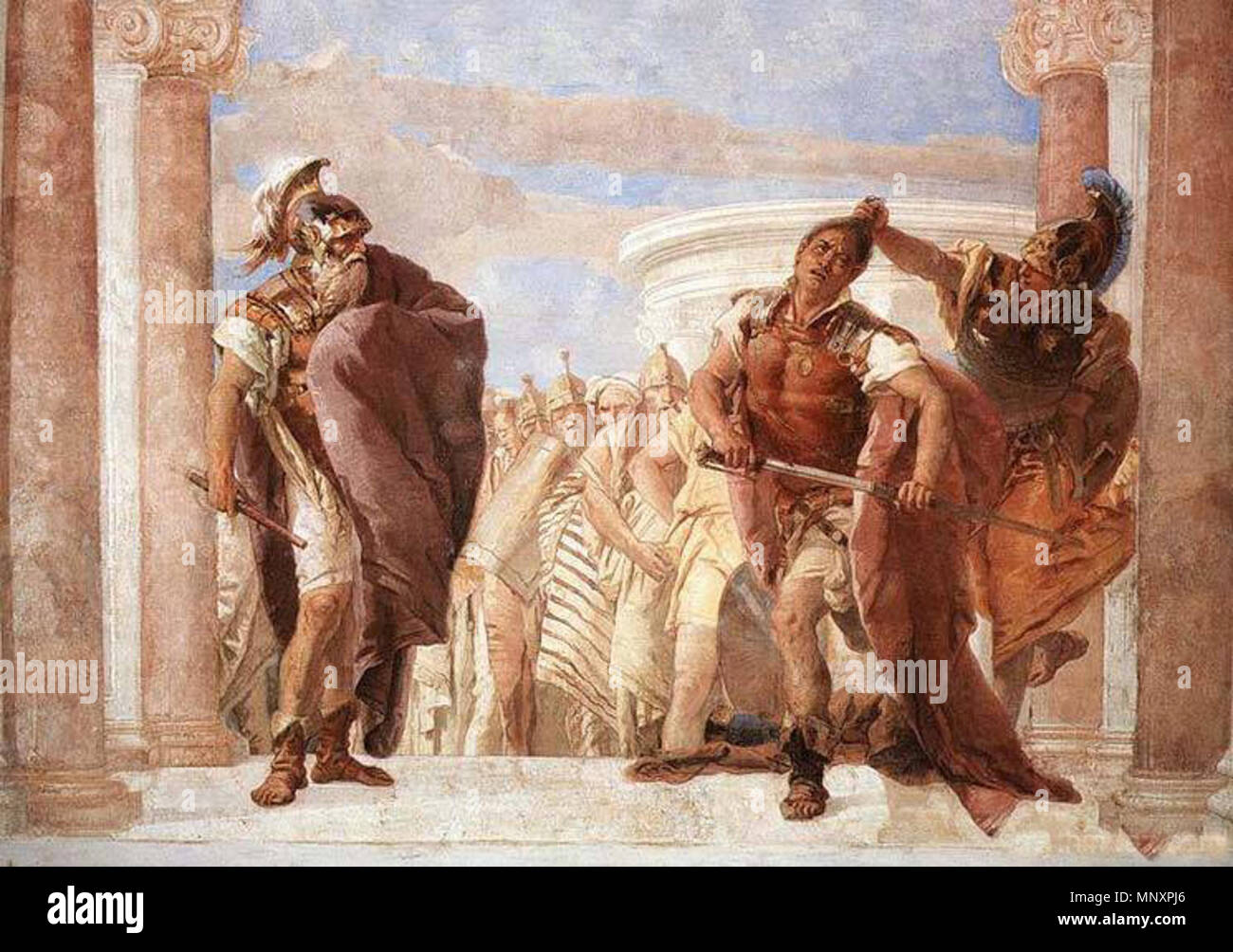 La Furia de Aquiles 1757. 1179 La furia de Aquiles, por Giovanni Battista  Tiepolo (1696-1770), pintor rococó italiano Fotografía de stock - Alamy