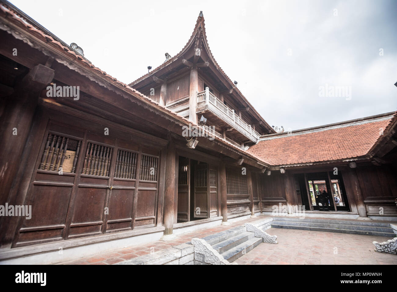El Templo de la literatura en Hanoi, Vietnam Foto de stock