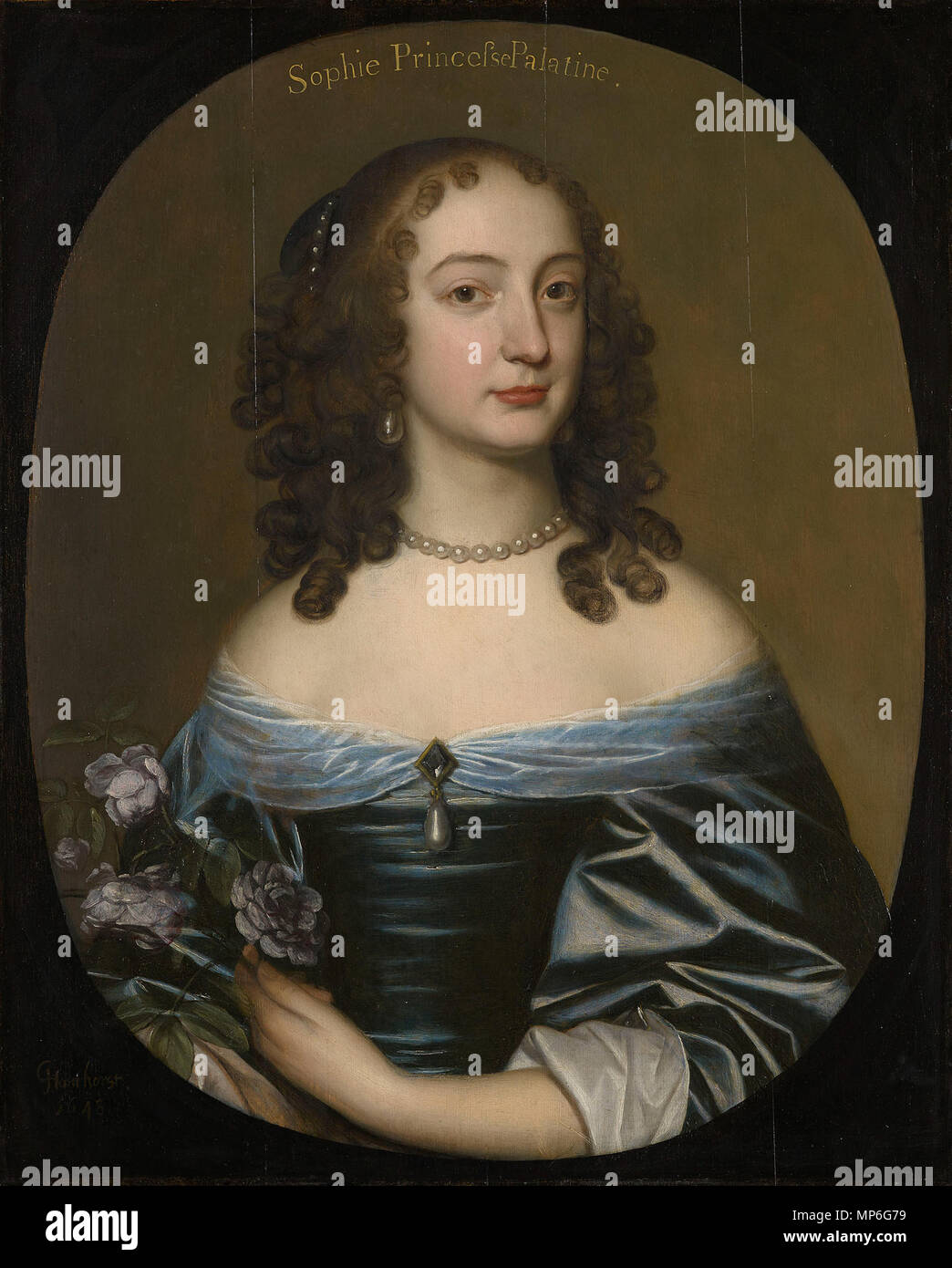 La Princesa Sofía, más tarde duquesa de Brunswick-Lüneburg, Electress de Hannover (1630-1714) . Inglés: Princesa Sofía, más tarde duquesa de Brunswick-Lüneburg, Electress de Hannover (1630-1714) . 1648. 1133 Sophie de la Palatinado electress Foto de stock