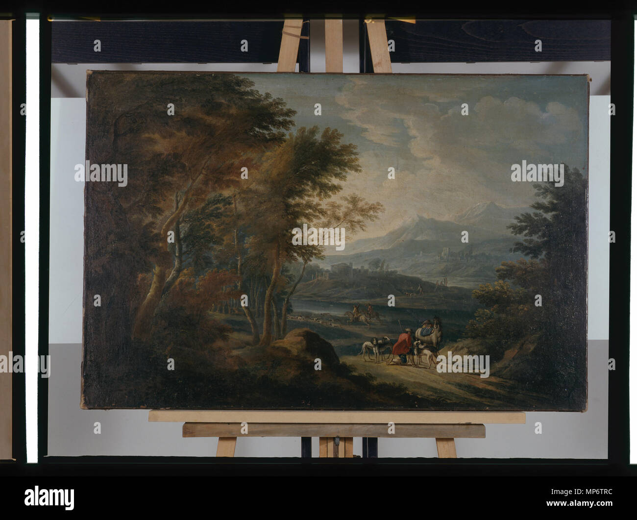 968 Paysage - anonyme - Musée d'art et d'histoire de Saint-Brieuc, DOC 32 Foto de stock