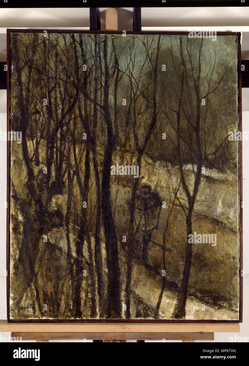 968 Paysage d'hiver - Barbedette - Musée d'art et d'histoire de Saint-Brieuc DOC 832 Foto de stock